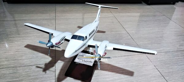 Model of Beechcraft Super King Air B200 with detailed craftsmanship.